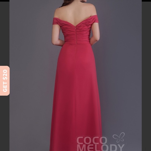 EUC Coco Melody Ski Patrol Sheath Chiffon Dress - Picture 5 of 7